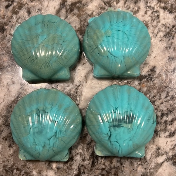 Sky & Seashells Other - Hand Crafted “Greenhouse” Scented Seashell Shaped Lathering Aloe Soap Bar